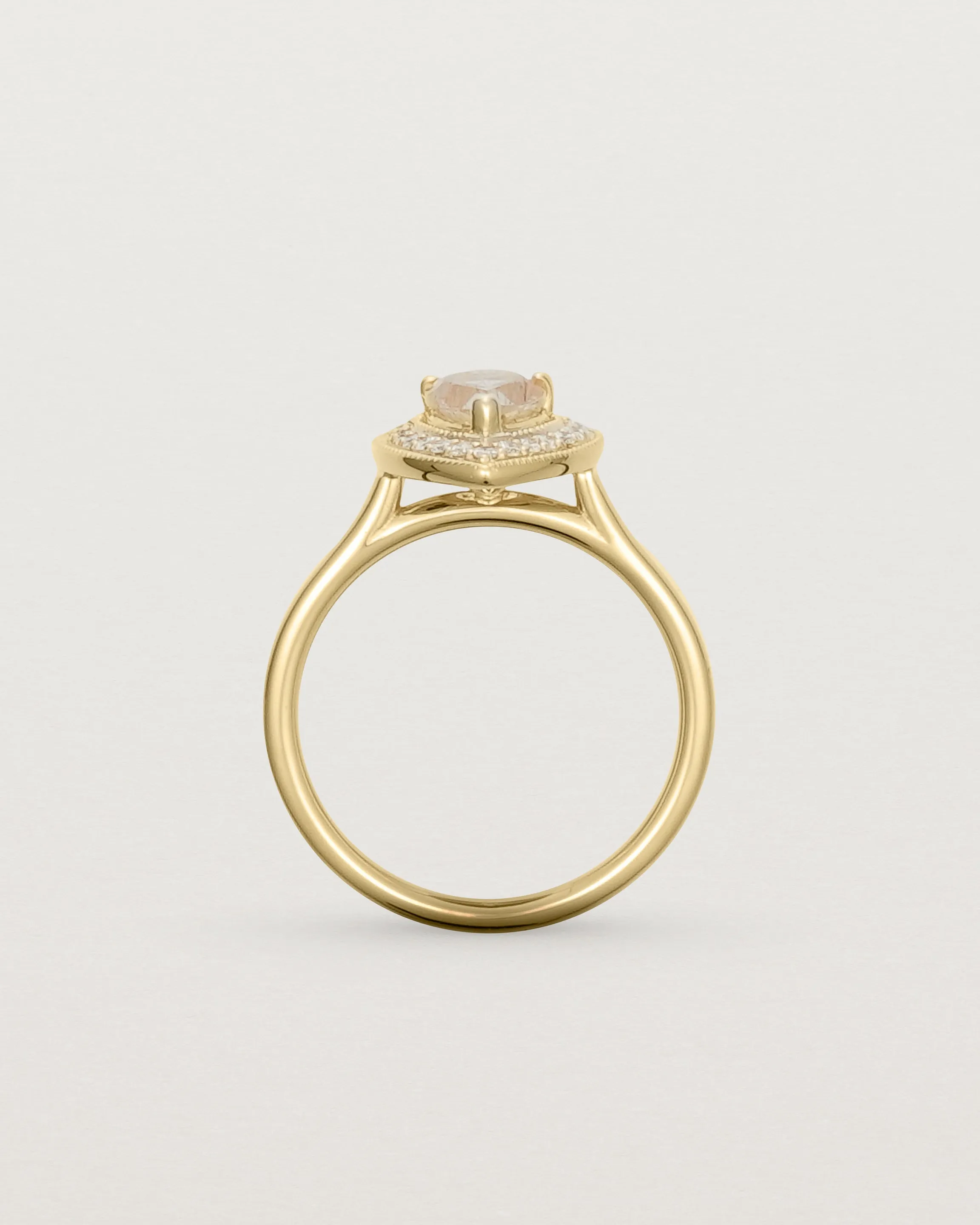Aurie Halo Ring | Rutilated Quartz & Diamonds