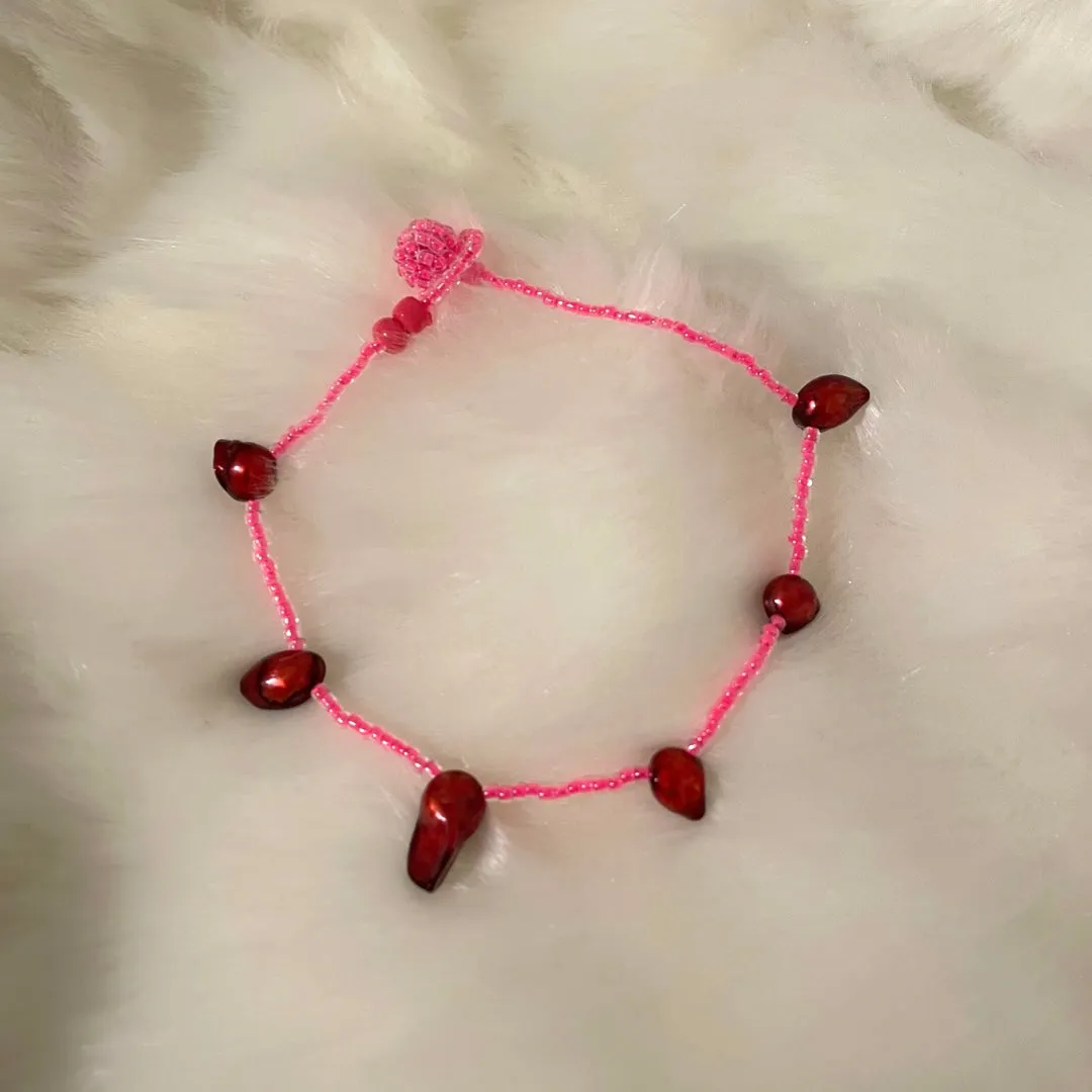 cherry anklet