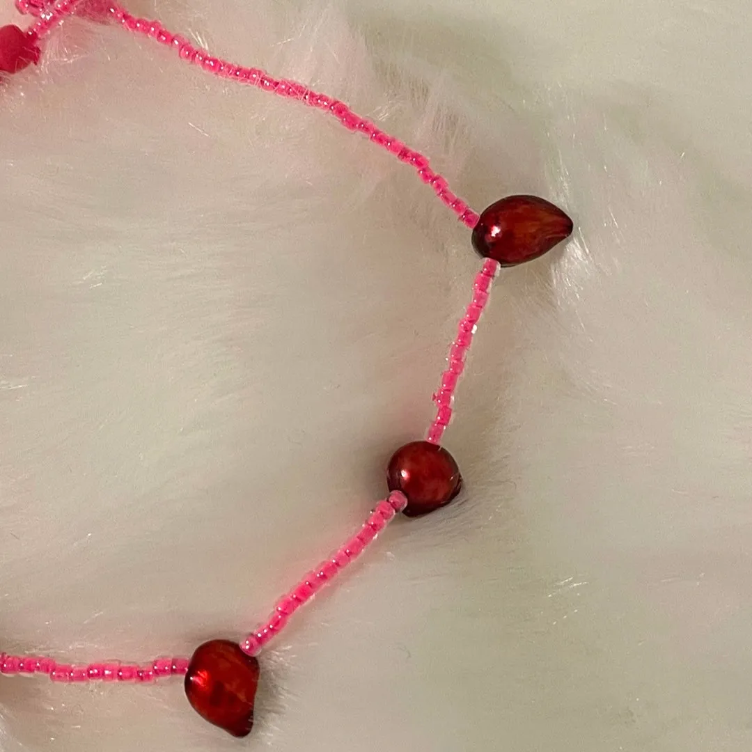 cherry anklet