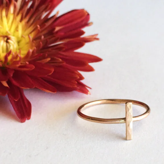 Dainty Bar Rings