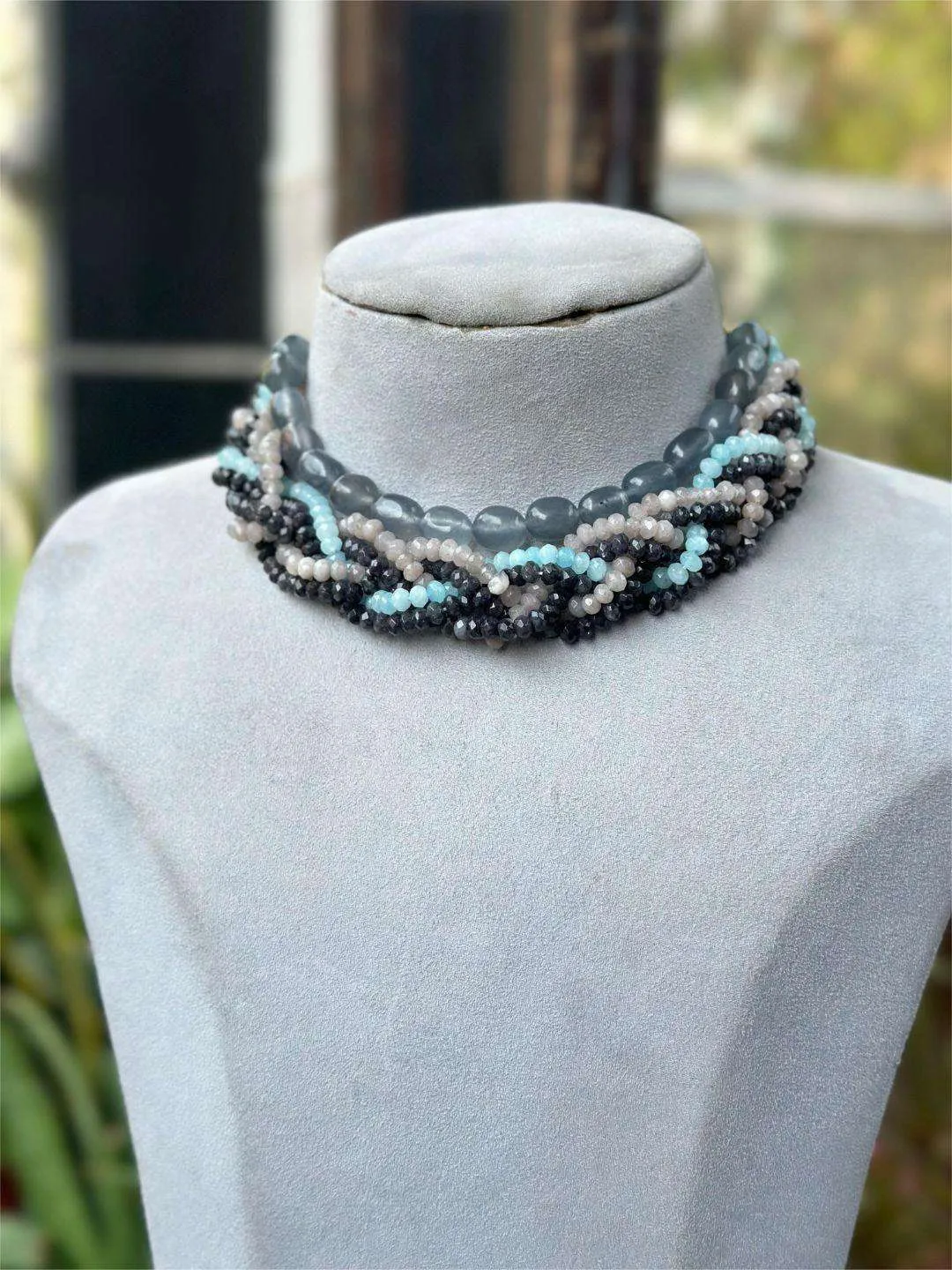 Handmade Beaded Boho Choker Necklace
