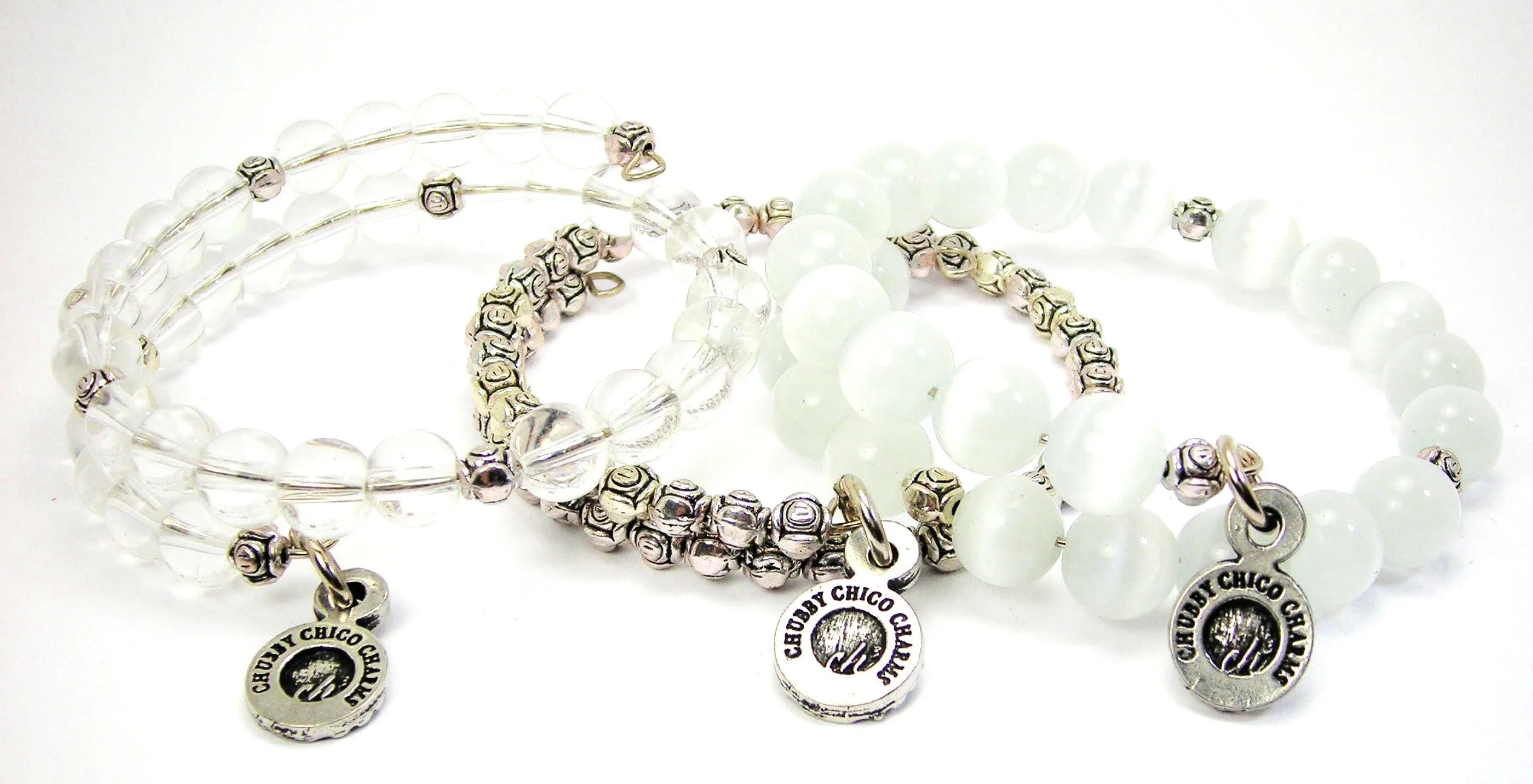 I Believe In Unicorns Painted Unicorn Hair Trio Of Cats Eye Bangles