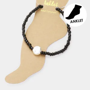 iLLASPARKZ Freshwater Pearl Accented Beaded Anklet