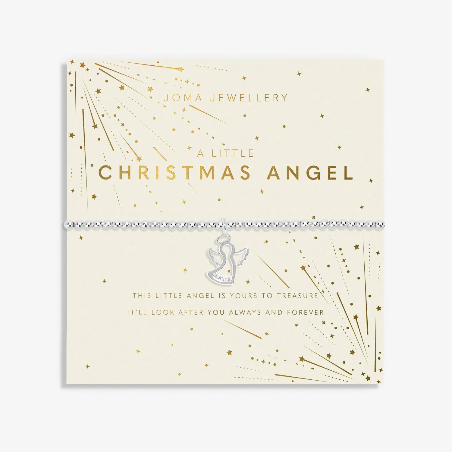 Joma Jewellery Silver Plated A Little 'Christmas Angel' Bracelet
