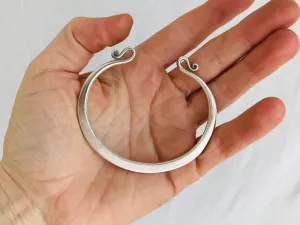 Karen Hill Tribe Bangle. Sterling Silver. Thailand