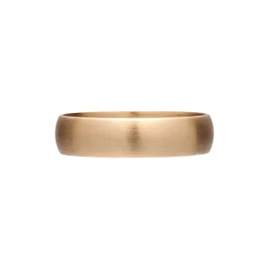 Metier Modern 14k Yellow Gold Rounded Flat Band - 5mm