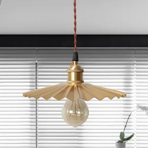 Modern Black/Red Metallic Scalloped Hanging Ceiling Light - Stylish Head Pendant for Bedside