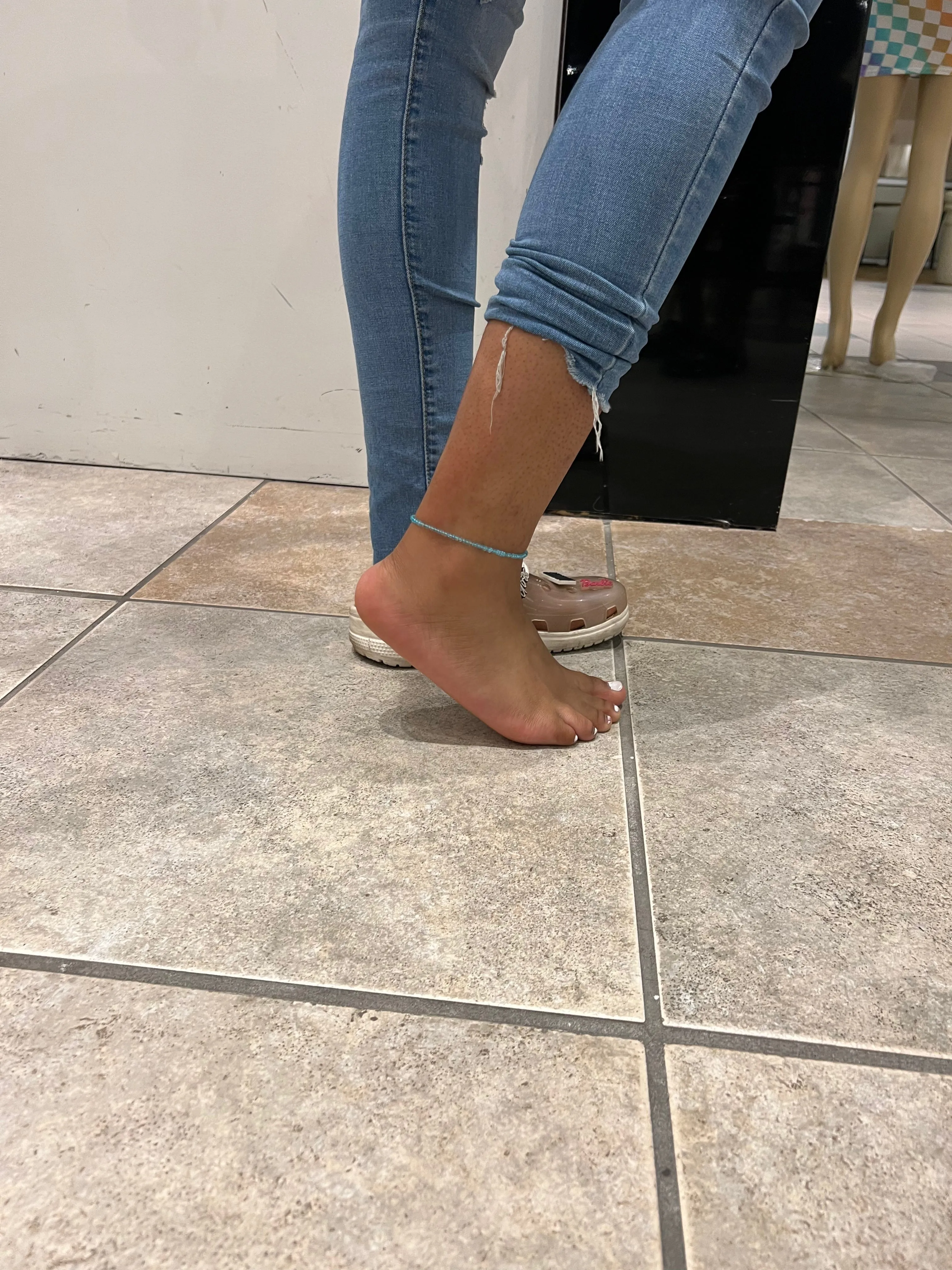 Ocean clear anklet