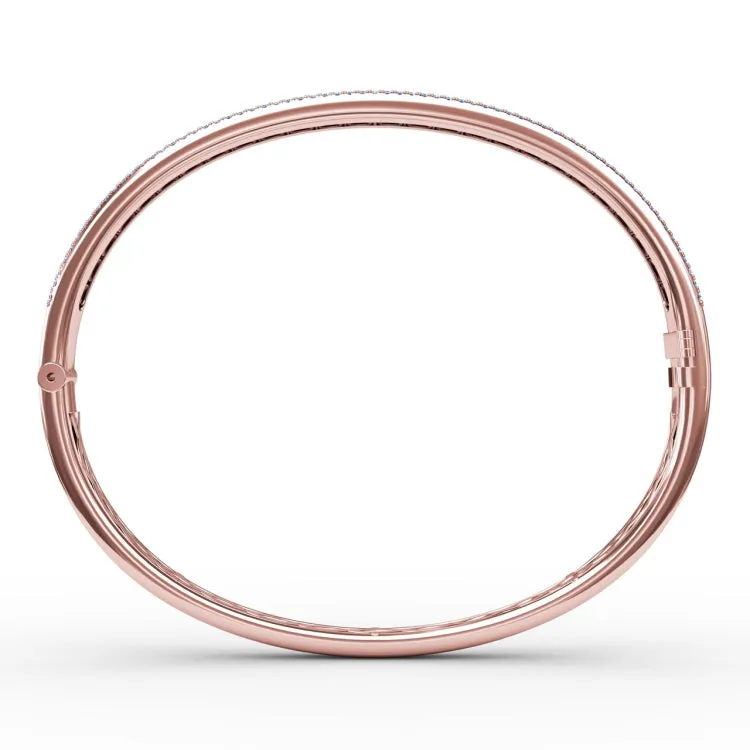 Sapphire and Diamond Channel Set Bangle