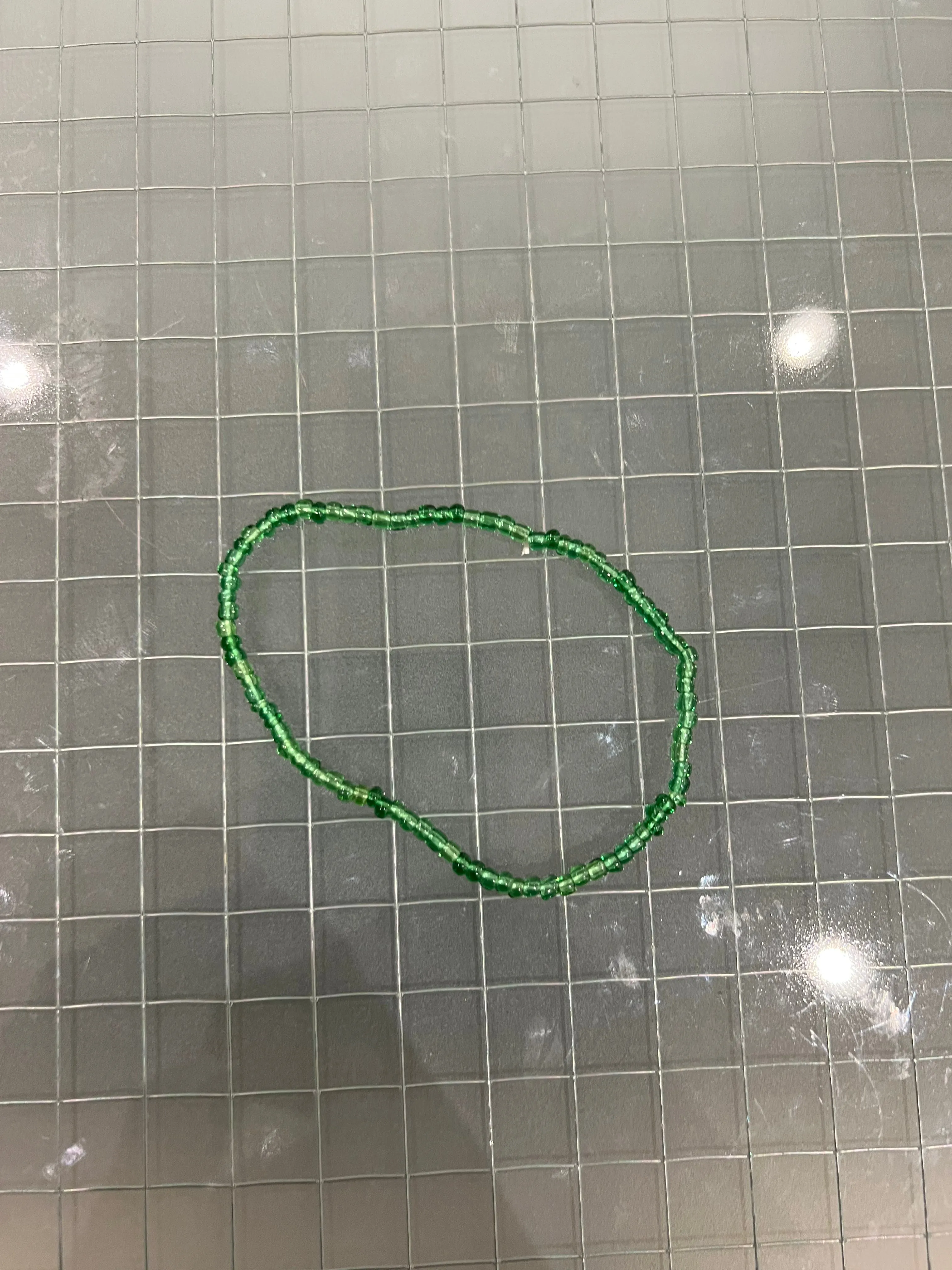 Seeing green anklet