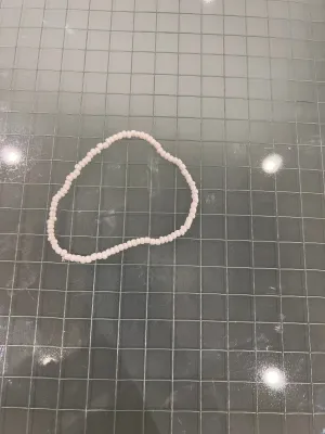 White anklet