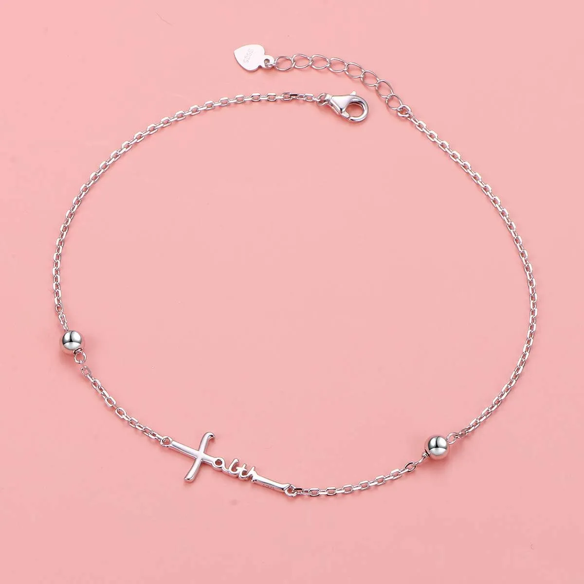 Yearace Anklet for Women S925 Sterling Silver Adjustable Foot Beaded Cross Claddagh Turtle Stethoscope Butterfly Bee Dragonfly Ankle Bracelet Anklets Jewelry