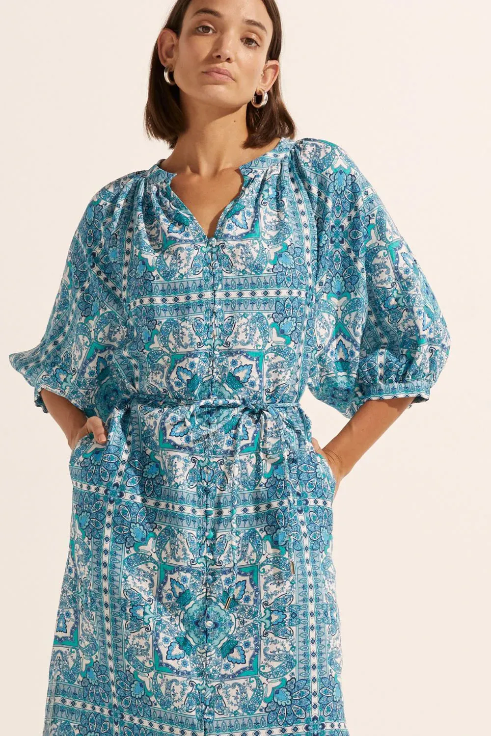 Zoe Kratzmann - Sojourn Dress - Sapphire Tile